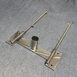 Suporte para churrasqueira + suporte para tábua de cortar carne em inox